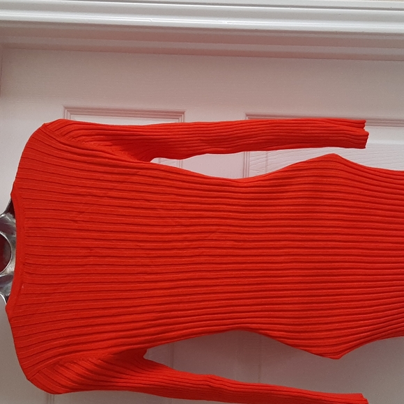 International Concepts I-N-C orange sweater top Size Medium - Picture 6 of 10